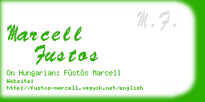 marcell fustos business card